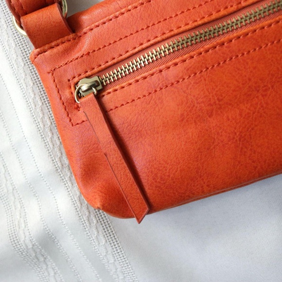 Mini orange rectangular bag - Picture 4 of 8